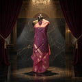Light Pink - Pure Organza Banarasi Dupatta with small Booti design