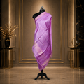 Pink - Pure soft Matka Silk Banarasi Dupatta with golden Booti design