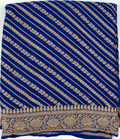 Magnetic Blue - Pure Khaddi Chiffon Georgette Silk Banarasi Saree