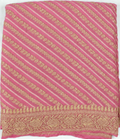 Baby Pink - Pure Khaddi Chiffon Georgette Silk Banarasi Saree