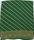 Emerald Green - Pure Khaddi Chiffon Georgette Silk Banarasi Saree