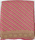 Darling Pink - Pure Khaddi Chiffon Georgette Silk Banarasi Saree