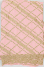 Baby Pink - Pure Khaddi Chiffon Georgette Silk Banarasi Saree