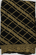 Black - Pure Khaddi Chiffon Georgette Silk Banarasi Saree