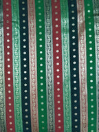 Multicolor Striped - Men's Silk Blend Sleeveless Striped Design Nehru Jacket