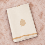 Off White - Pure Soft Mashru Silk Banarasi Saree