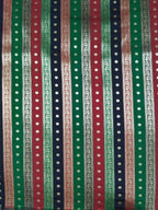 Multicolor Striped - Men's Silk Blend Sleeveless Striped Design Nehru Jacket