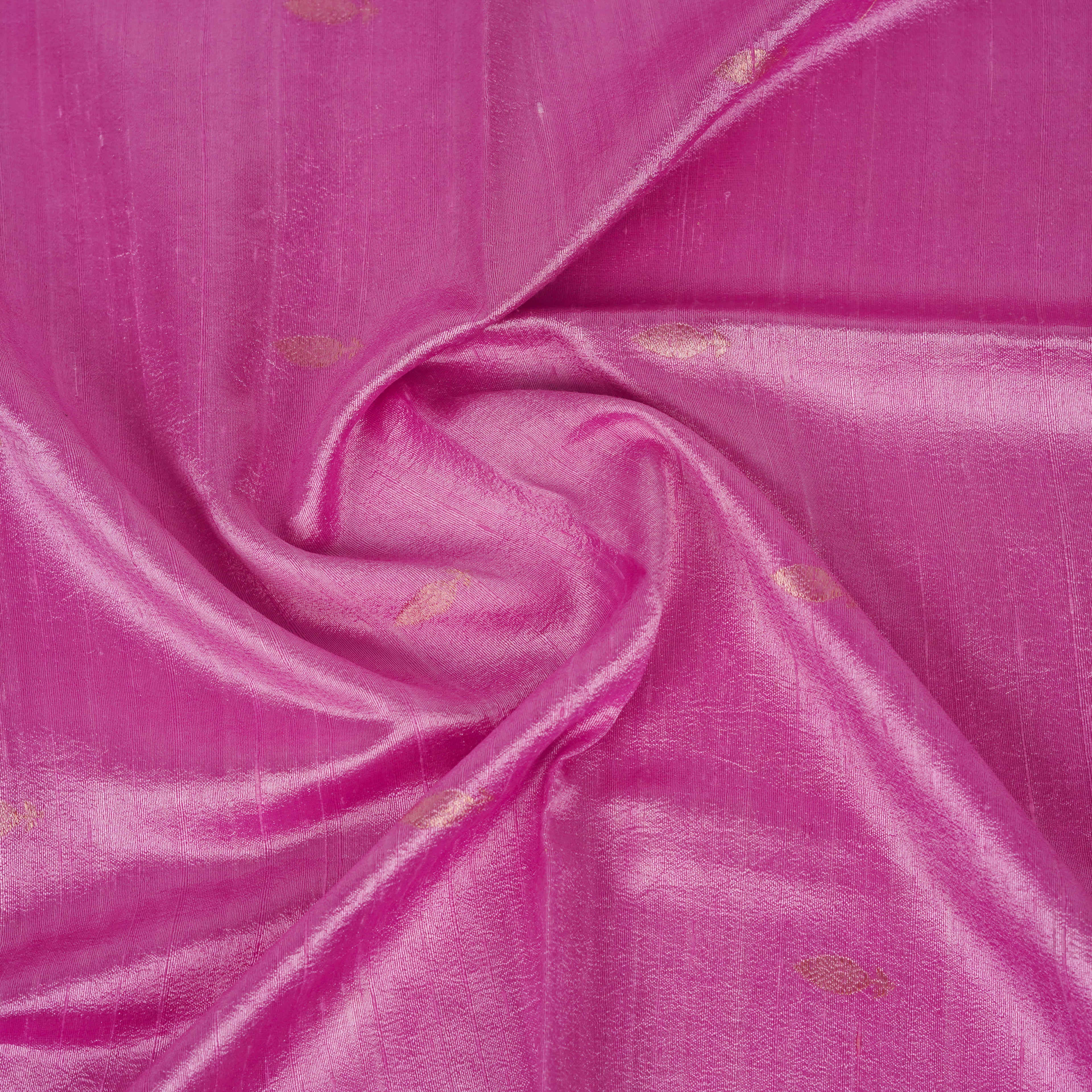 Pink - Pure soft Matka Silk Banarasi Dupatta with golden Booti design