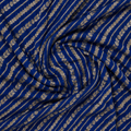 Magnetic Blue - Pure Khaddi Chiffon Georgette Silk Banarasi Saree