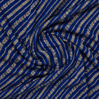 Magnetic Blue - Pure Khaddi Chiffon Georgette Silk Banarasi Saree