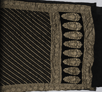 Z- Black - Pure Khaddi Chiffon Georgette Silk Banarasi Saree