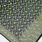 Z Black - Pure Georgette Banarasi Dupatta with Floral Jaal Pattern