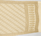 Off- White - Pure Khaddi Chiffon Georgette Silk Banarasi Saree