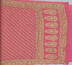 Darling Pink - Pure Khaddi Chiffon Georgette Silk Banarasi Saree