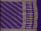 Purple - Pure Khaddi Chiffon Georgette Silk Banarasi Saree