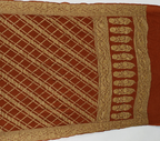 Rust - Pure Khaddi Chiffon Georgette Silk Banarasi Saree