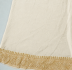 Off-White - Pure Khaddi Chiffon Georgette Silk Banarasi Saree