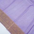 Light Purple - Pure Organza Banarasi Saree with light Golden  Zari Boota