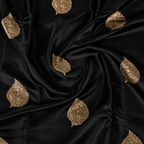 Black - Pure Soft Mashru Silk Banarasi Saree