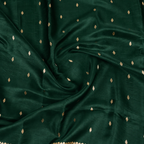 Deep Green - Pure Puna Mashru Silk Banarasi Saree