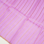 Purple - Pure Organza Banarasi Saree with Banarasi Half Laheria in gold and silver