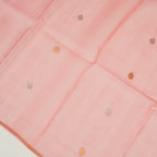 Baby Pink - Pure Organza Banarasi Saree with Banarasi Half Laheria in gold and silver