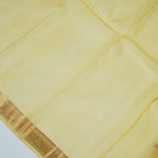 Golden Yellow - Pure Organza Banarasi Saree with light Golden Zari Booti