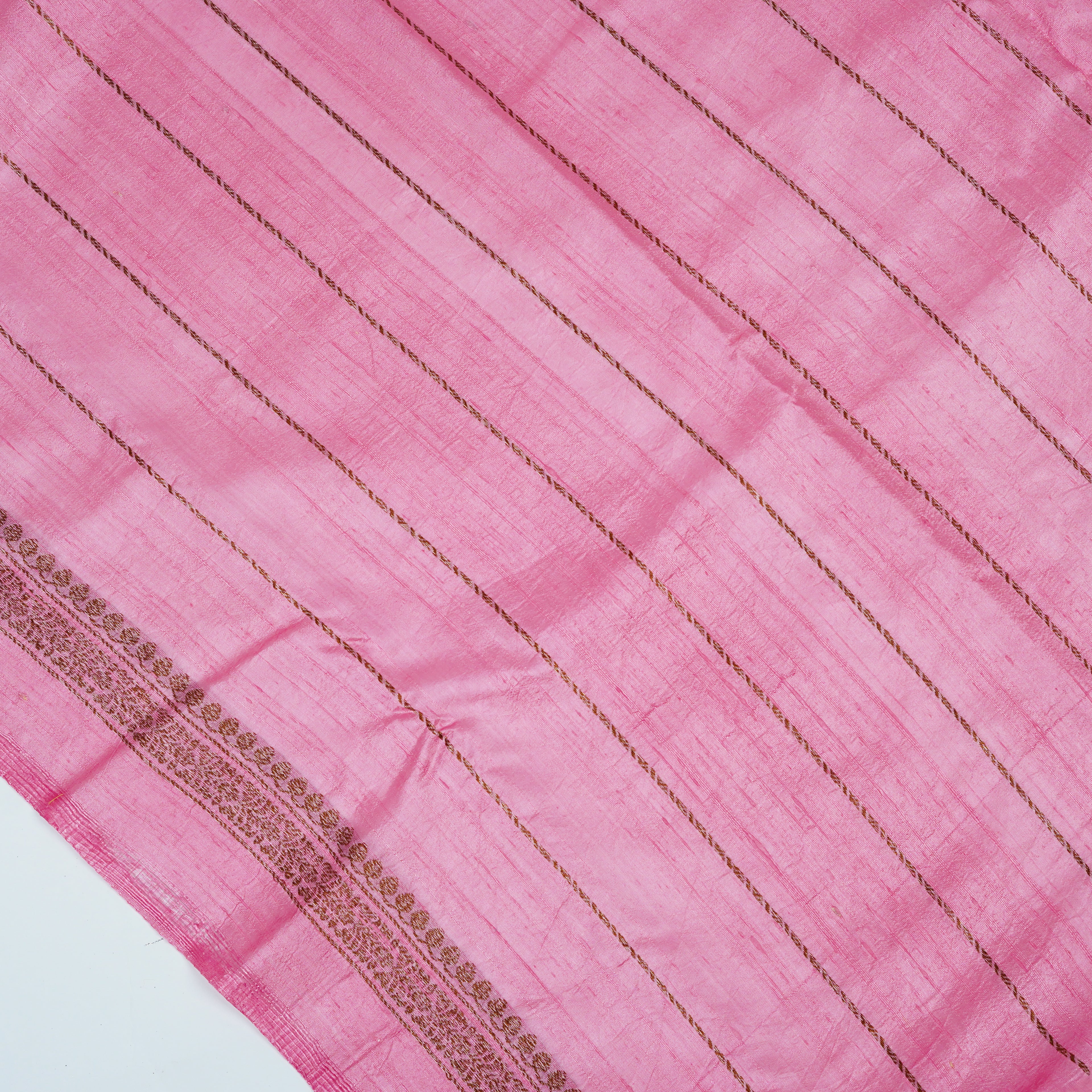 Baby Pink - Pure Matka Silk Banarasi Saree