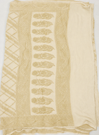 Ivory - Pure Khaddi Chiffon Georgette Silk Banarasi Saree