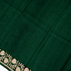 Deep Green  - Pure Raw Mango Banarasi Saree