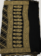Black - Pure Khaddi Chiffon Georgette Silk Banarasi Saree