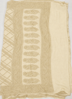 Off- White - Pure Khaddi Chiffon Georgette Silk Banarasi Saree