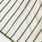 Off white with beautiful Deep Green motifs - Pure Soft Mashru Silk Banarasi Saree