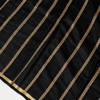 Black - Pure Soft Mashru Silk Banarasi Saree